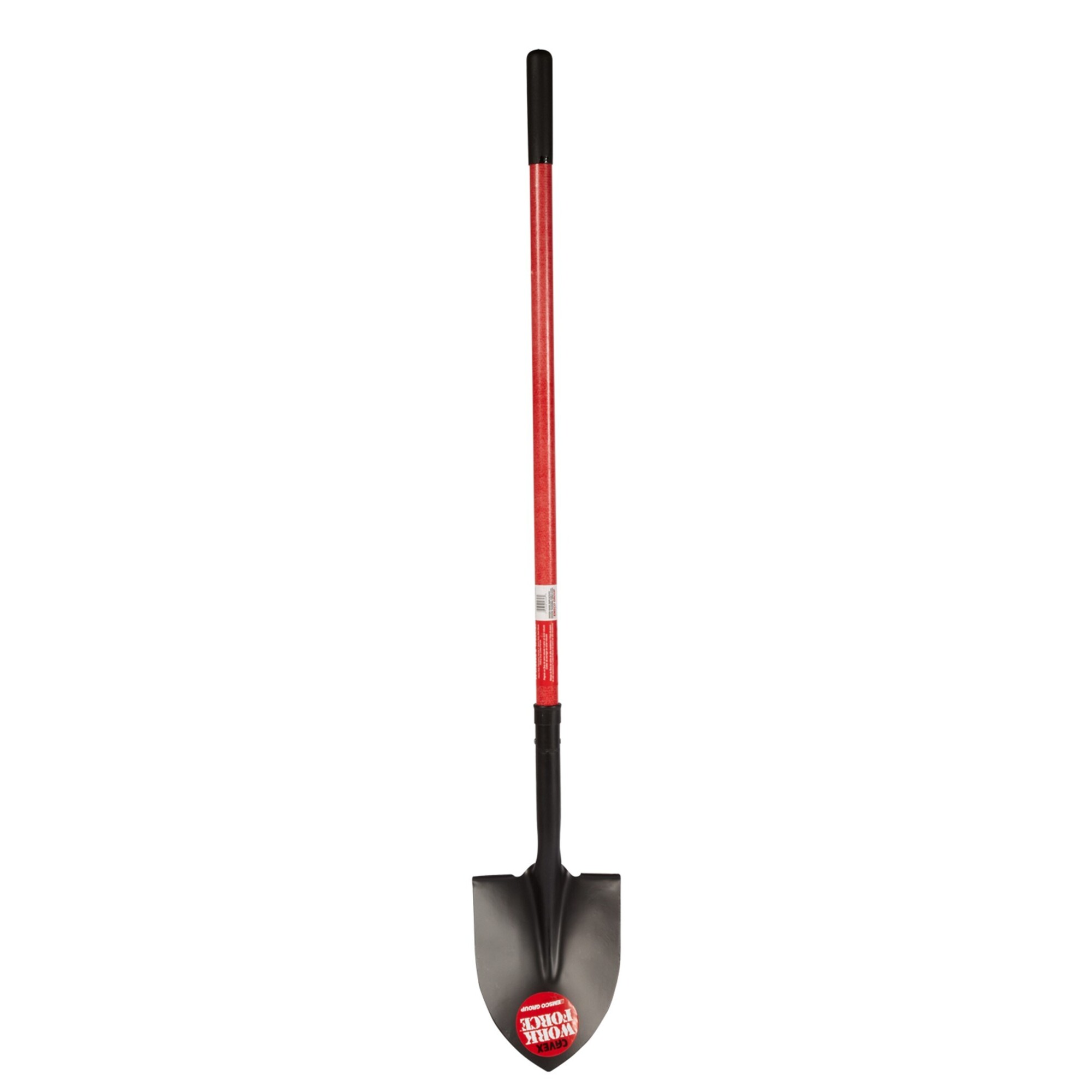 Emsco Group, Rnd Point Shvl, 48in. Fbrglss Hndl, 16g Steel Blade, Model# 1234-1